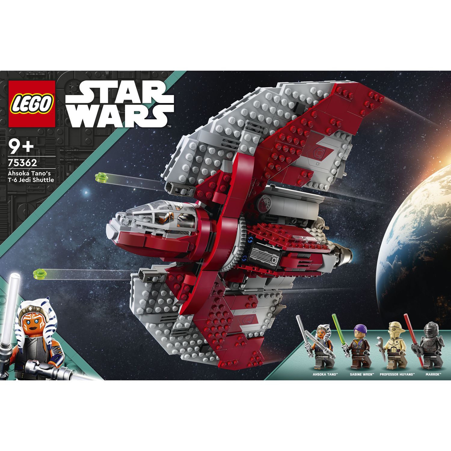 Конструктор LEGO Star Wars Шатл джедаев T-6 Асоки Тано 601 деталь (75362) - фото 1