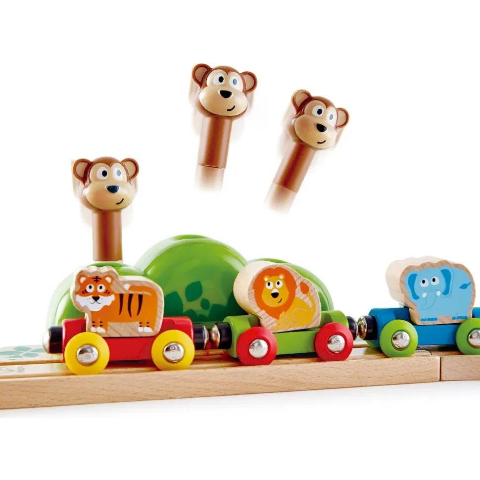 Музыкальная железная дорога Hape Веселые обезьянки 19 элементов (E3825) - фото 2