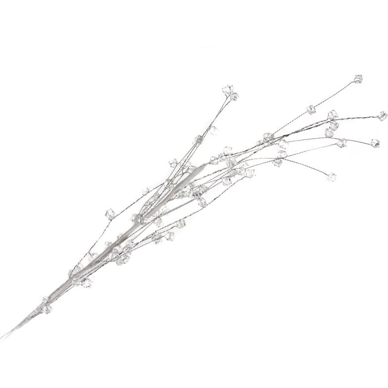 Декоративна гілочка Lefard 60 см срібляста (801-303) - фото 1