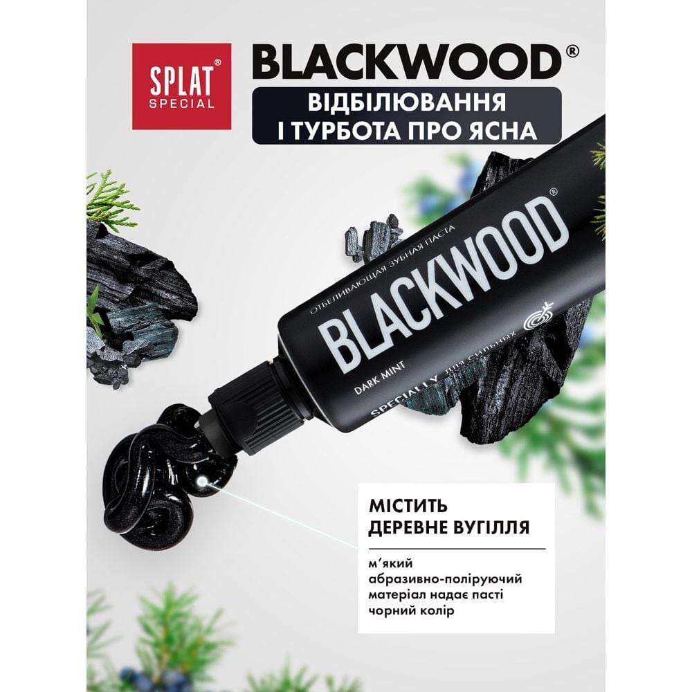 Зубная паста Splat Special Black wood 75 мл - фото 7
