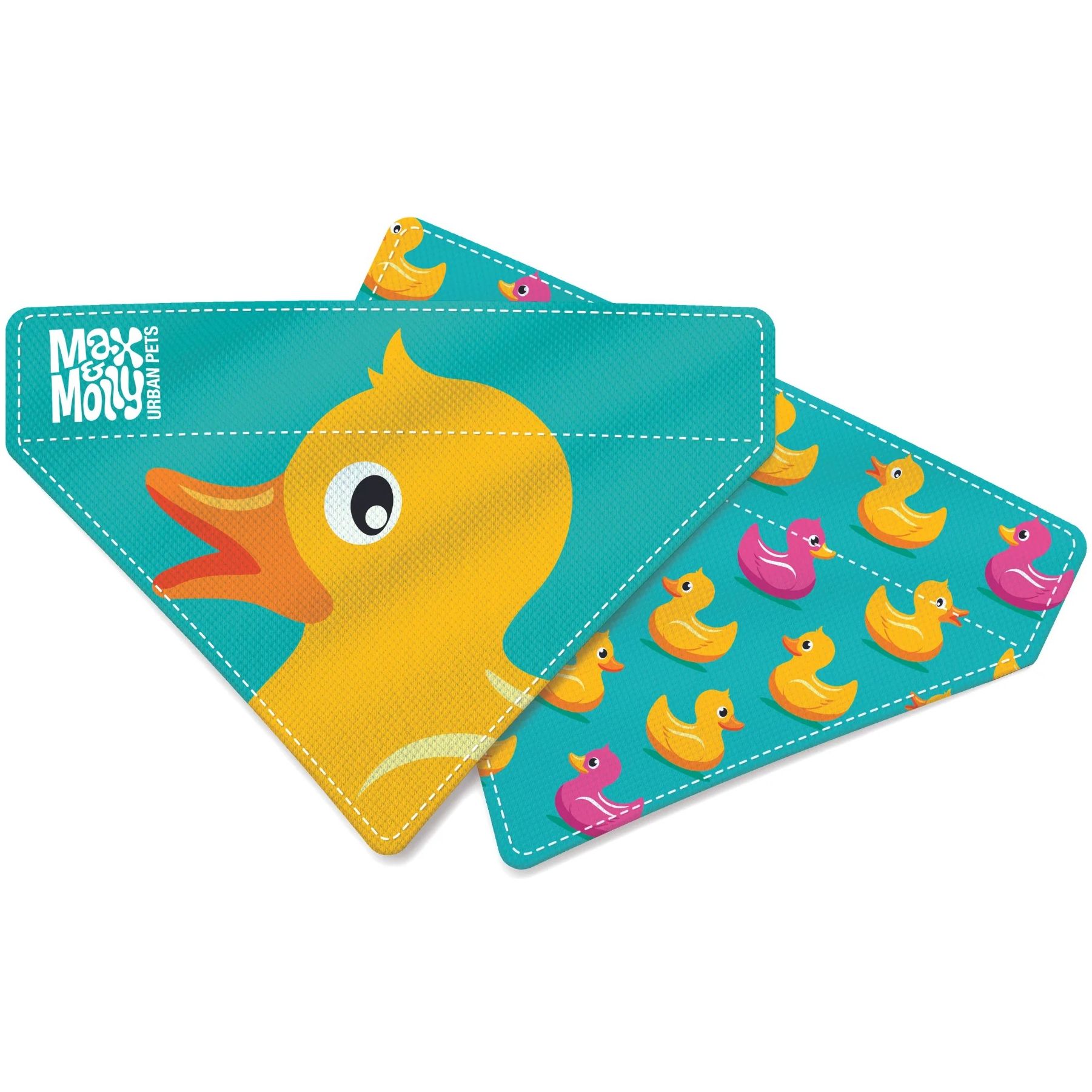 Бандана на нашийник Max & Molly Bandana Ducklings для собак з принтом Каченята L - фото 1