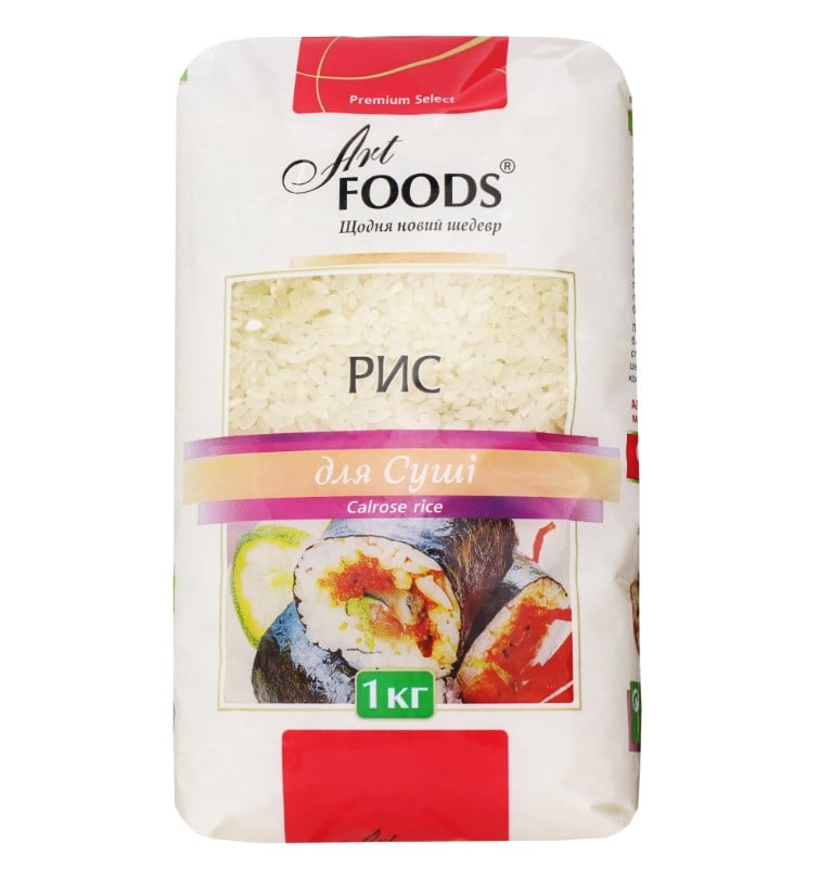 Крупа Art Foods Рис для приготування суші, 1 кг (504022) - фото 2