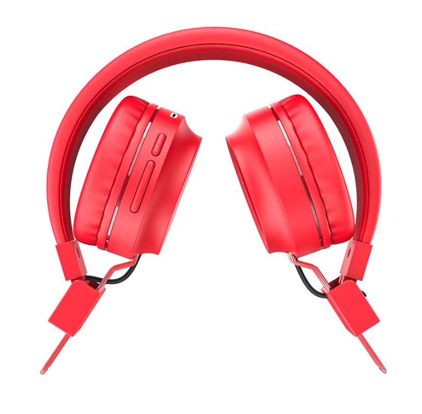 Наушники беспроводные HOCO W25 Bluetooth 5.0 Red с микрофоном - фото 2