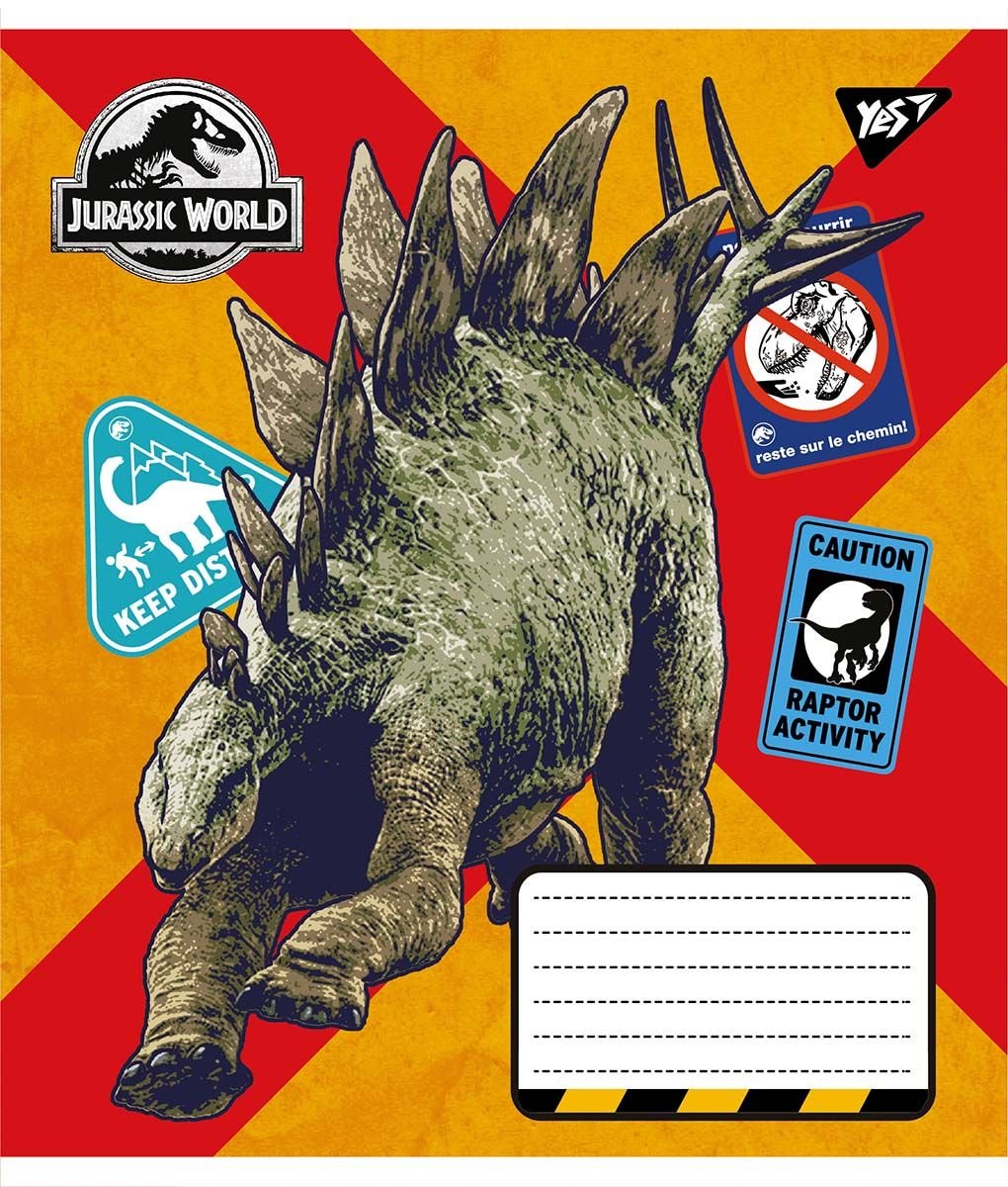 Набір зошитів Yes Jurassic world, в лінію, 18 аркушів, 25 шт. (766350) - фото 3