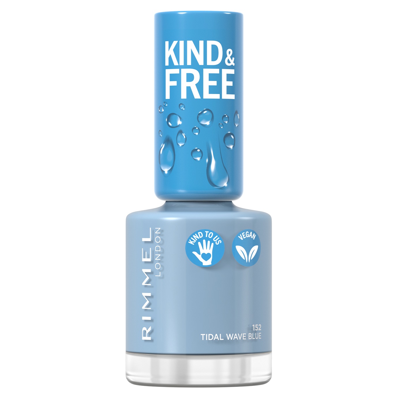 Лак для ногтей Rimmel Kind&Free, тон 152 (Tidal Wave Blue), 8 мл (8000019959396) - фото 1