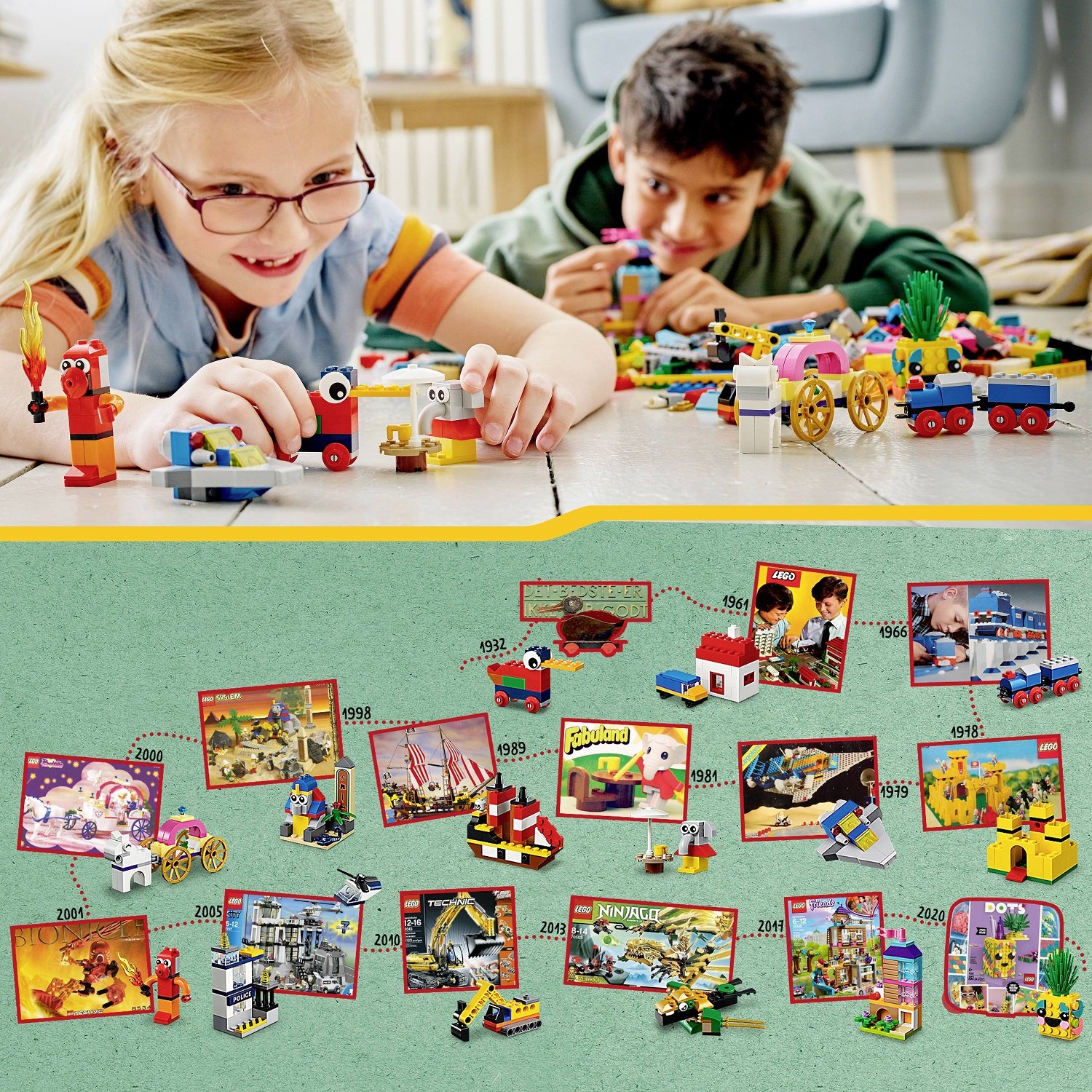 Конструктор LEGO Classic 90 років гри, 1100 деталей (11021) - фото 9