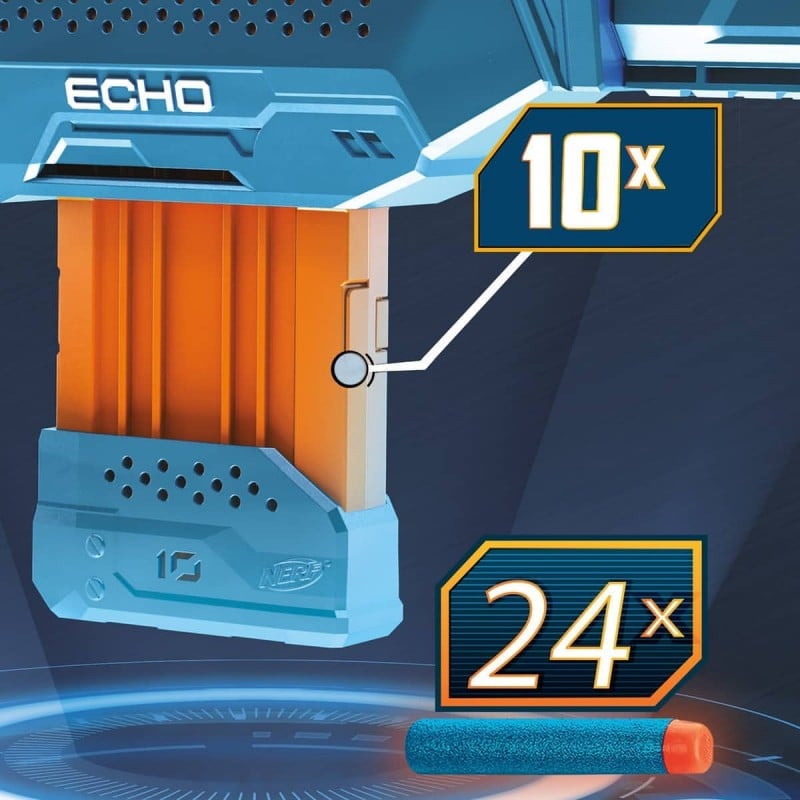 Уценка. Игрушечное оружие бластер Hasbro Nerf Echo CS-10 Elite 2.0 (E9533) - фото 6