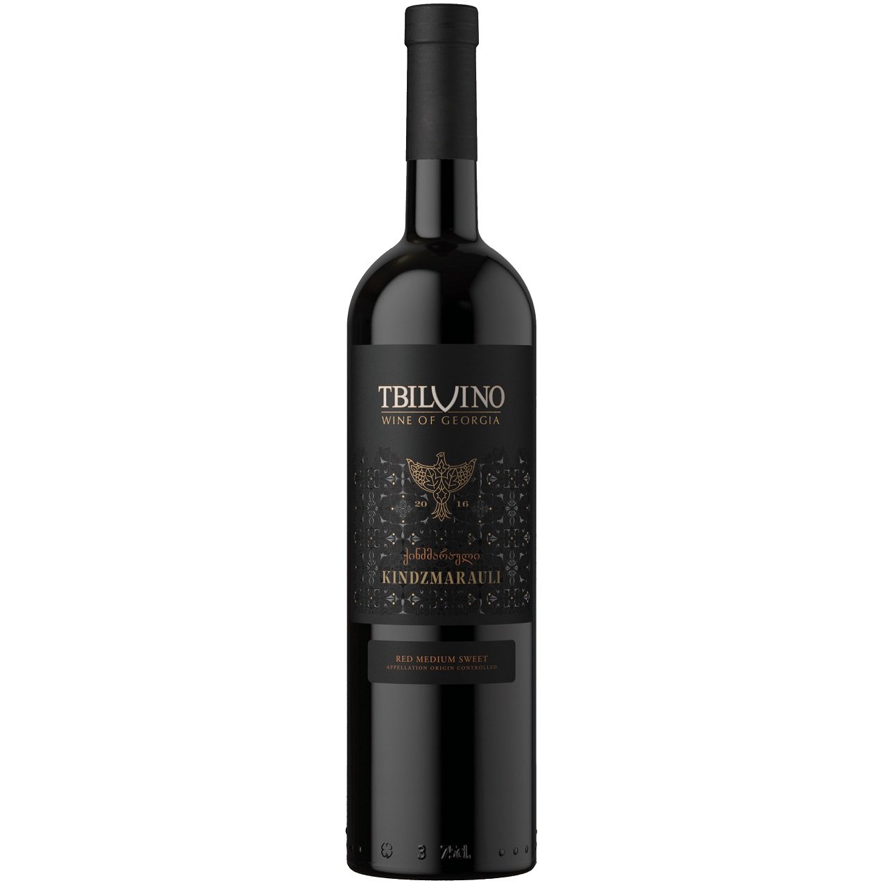 Вино Tbilvino Kindzmarauli, красное, полусладкое, 12,5%, 0,75 л - фото 1
