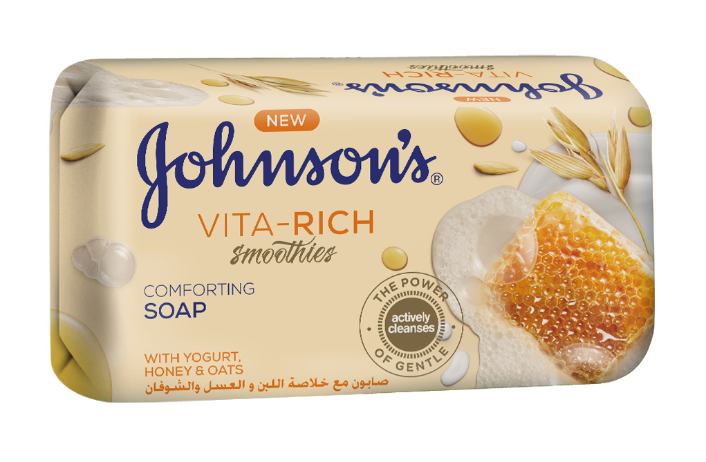 Мыло Johnson’s Vita-Rich Йогуртовый смузи с медом и овсом, 125 г - фото 1