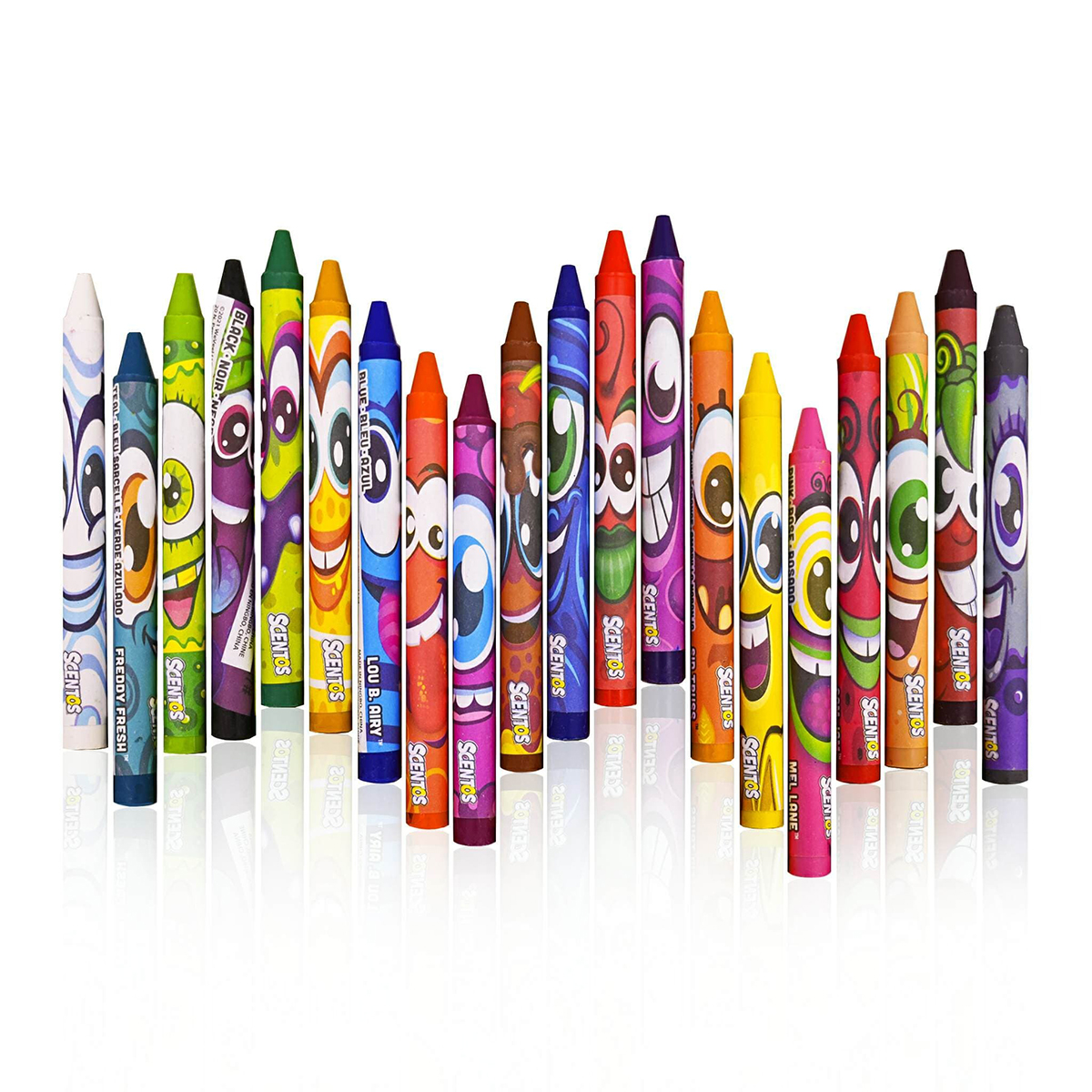 Набір ароматних воскових олівців Scentos Фруктова феєрія 20 кольорів (40277) - фото 4