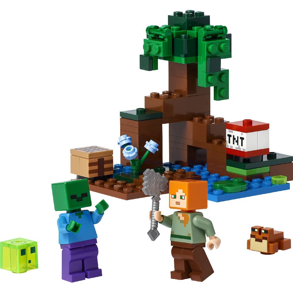 Конструктор LEGO Minecraft Приключения на болоте 65 деталей (21240) - фото 4