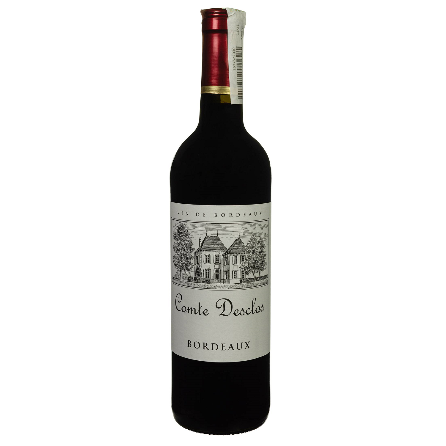 Вино Comte Desclos Bordeaux Rouge, красное, сухое, 0,75 л - фото 1