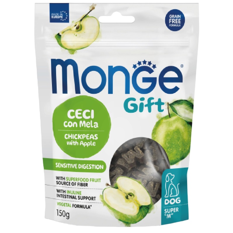 Ласощі для собак Monge Gift Dog Sensitive digestion, нут з яблуком, 150 г (70085694) - фото 1