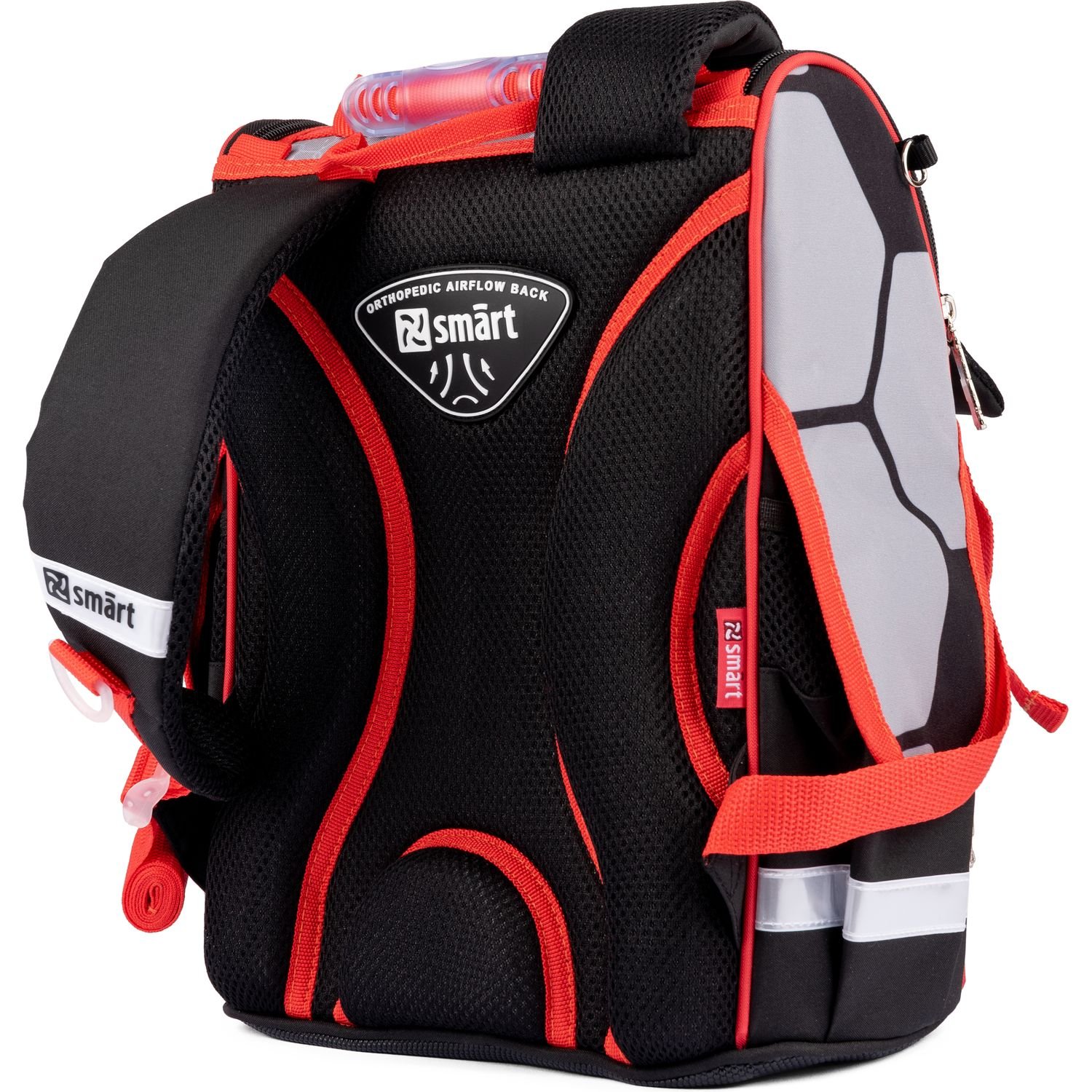 Рюкзак шкільний каркасний Smart PG-11 Football, сірий з чорним (559017) - фото 3