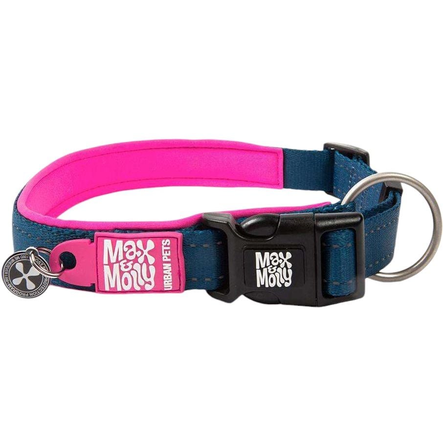 Нашийник для собак Max & Molly Smart ID Collar Matrix Pink M 35-55x2.5 см - фото 1