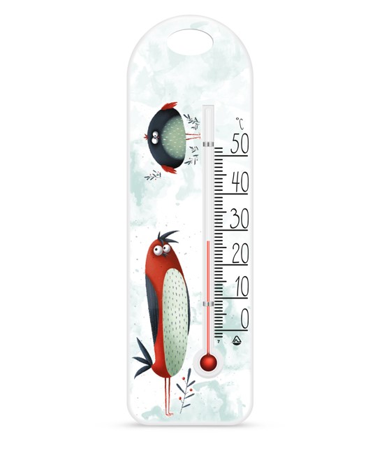 Термометр Стеклоприбор Сувенир П-15 Птички (300194) - фото 1