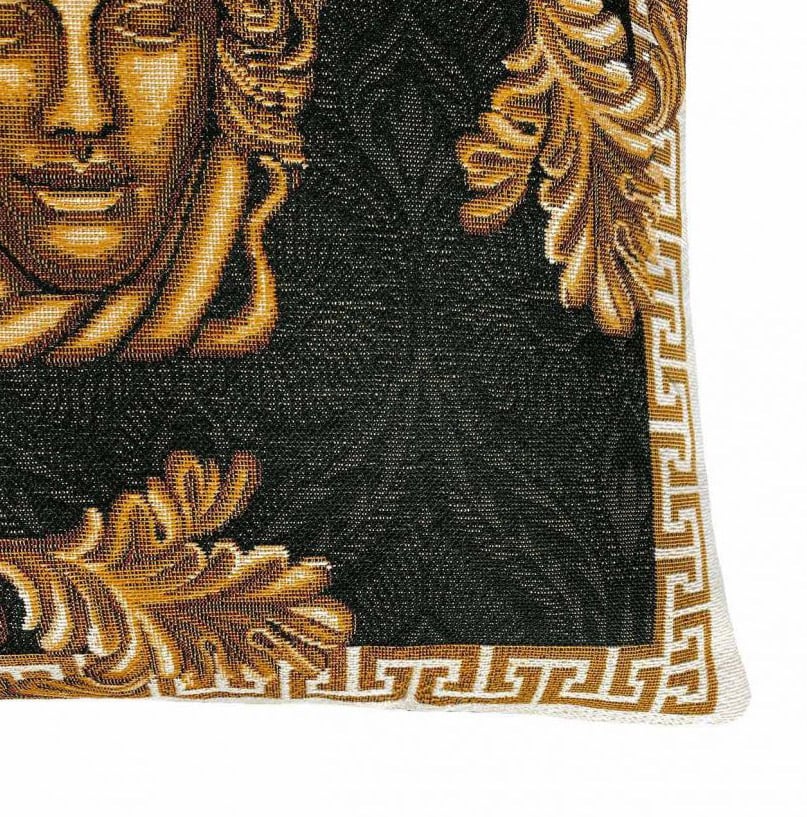 Подушка декоративна Прованс Arte di lusso-2, 45х45 см, черный с золотым (25629) - фото 3