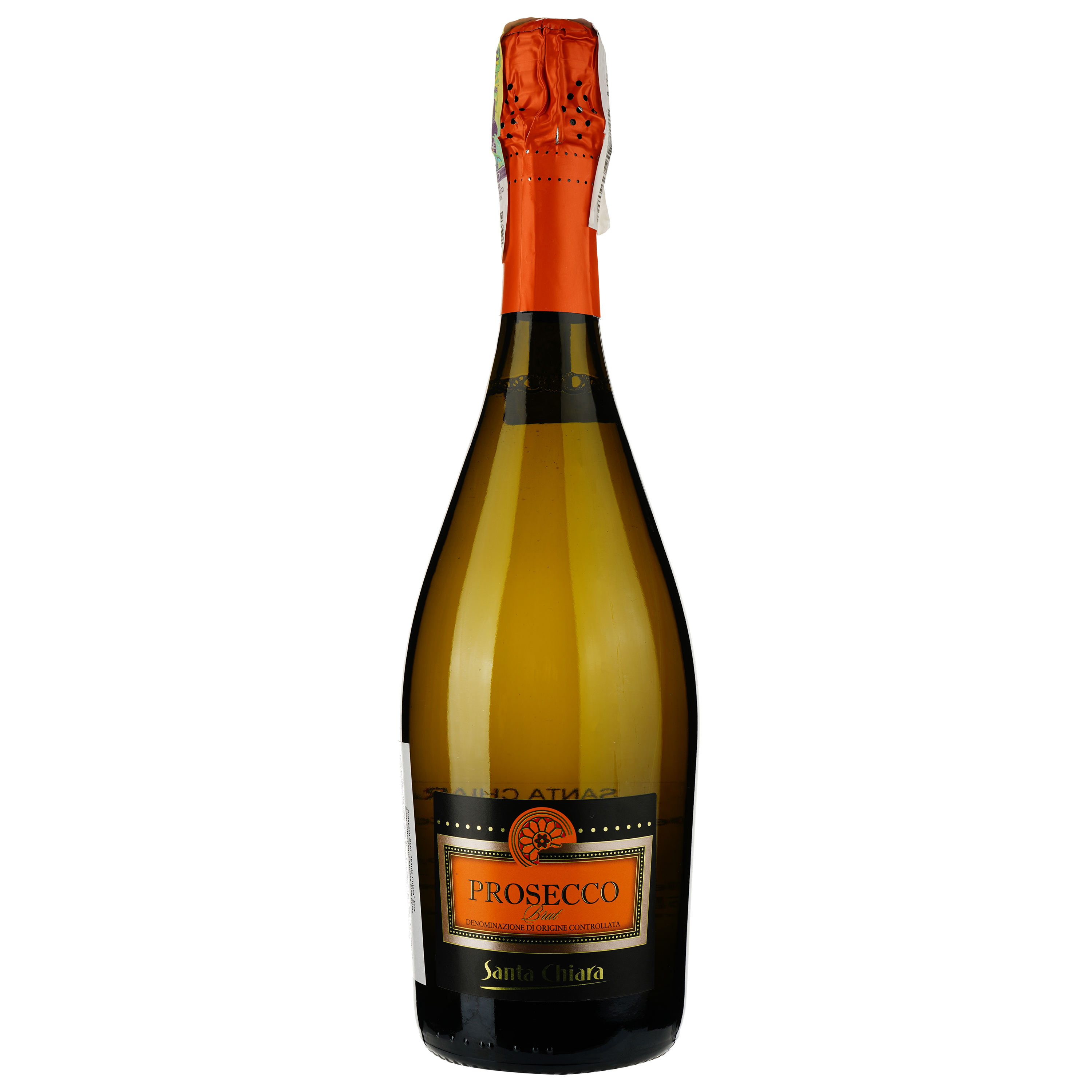 Вино ігристе Santa Chiara Prosecco Brut, біле, брют, 0,75 л - фото 1