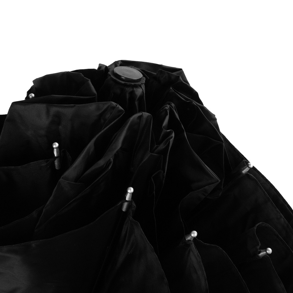 Мужской складной зонтик механический Eterno 113 см черный - фото 6