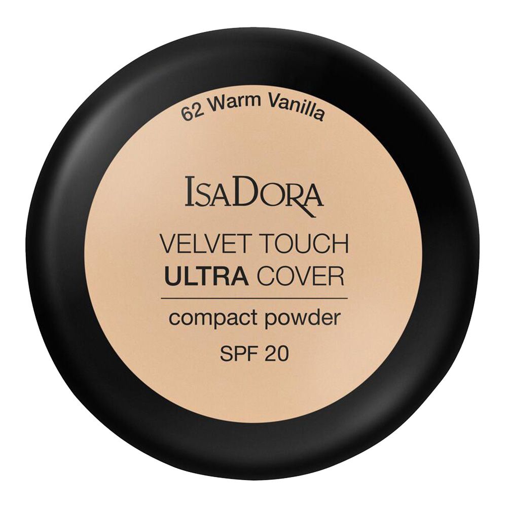 Компактна пудра для обличчя IsaDora Velvet Touch Ultra Cover SPF 20, відтінок 62 (Warm Vanilla), вага 7,5 г (551391) - фото 1