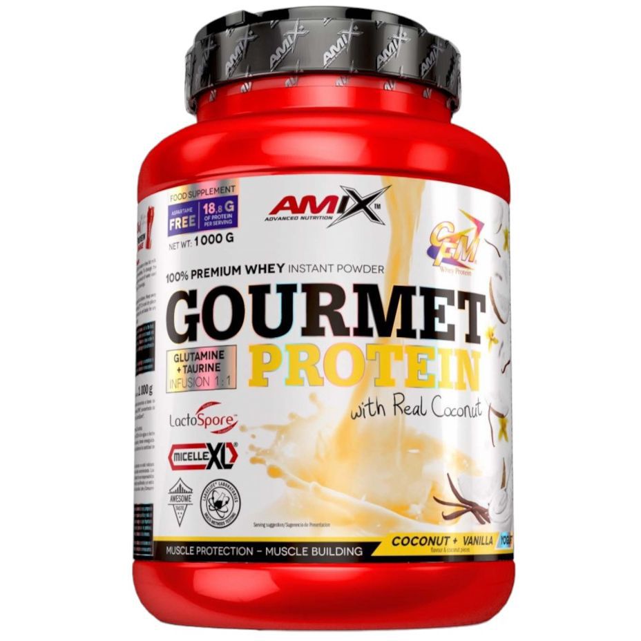 Протеин Amix Gourmet Protein Кокос-ванильный йогурт 1 кг (819335) - фото 1