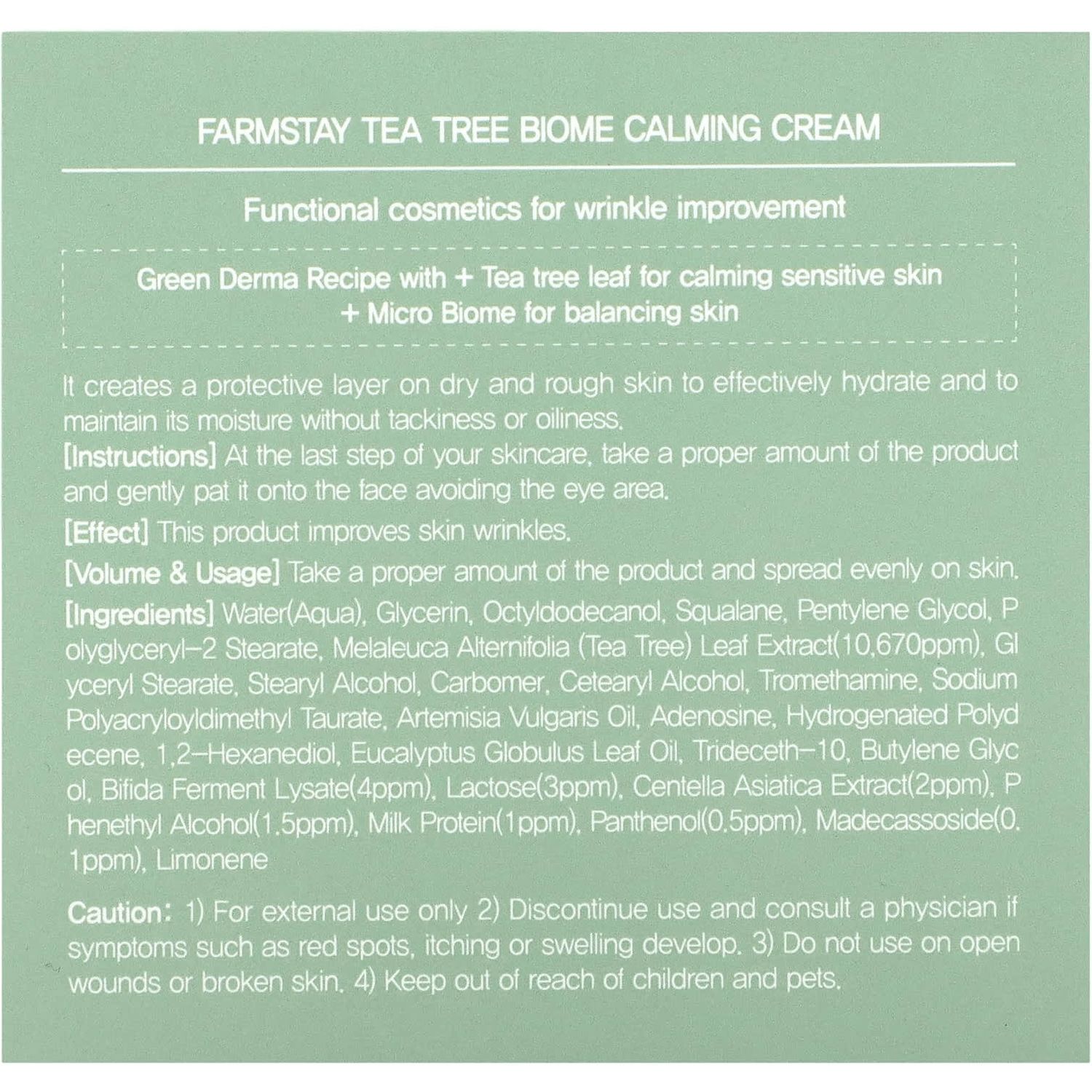 Крем для лица FarmStay Tea Tree Biome Calming Cream 80 мл - фото 5