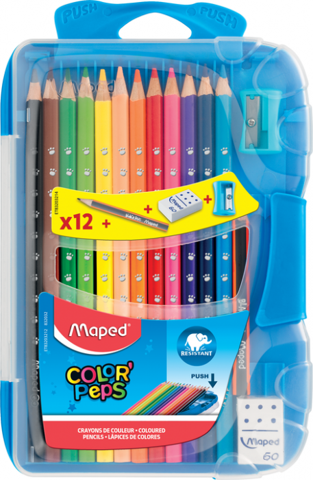 Олівці кольорові Maped Color peps Smart Box, 12 шт. + 3 вироби (MP.832032) - фото 1