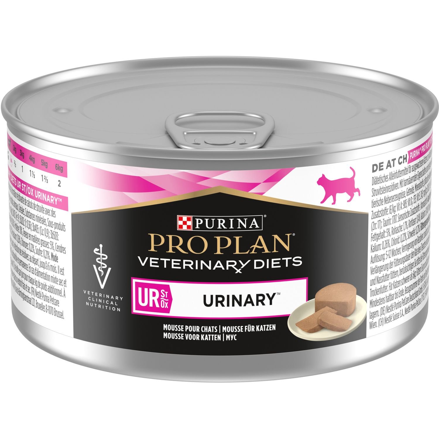 Вологий дієтичний корм для дорослих котів Purina Pro Plan Veterinary Diets UR ST/OX Urinary для розчинення та зниження утворення струвітних каменів 195 г - фото 2