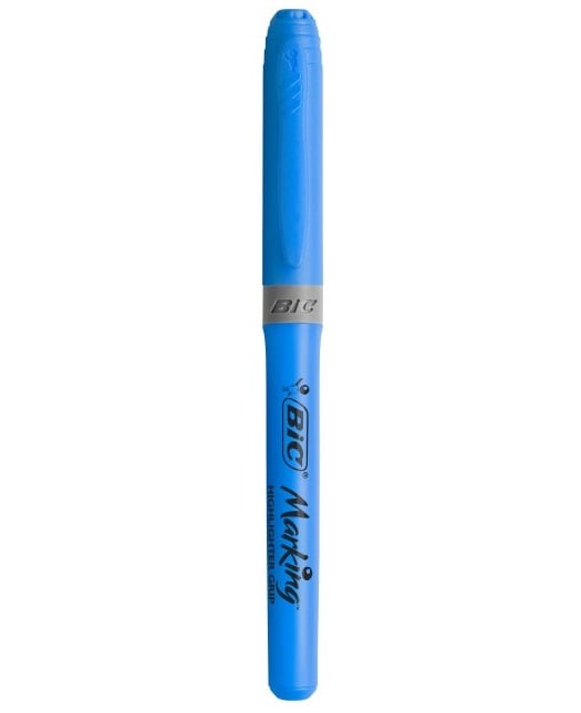 Маркер текстовый BIC Highlighter Grip, синий, 1 шт. (811931) - фото 1