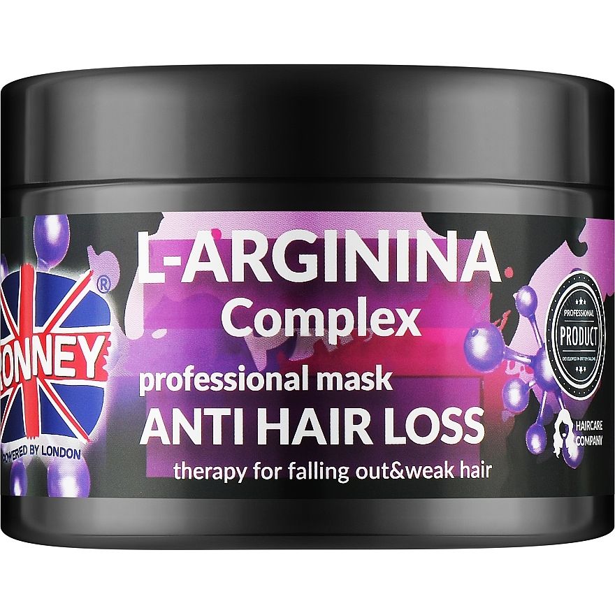 Маска для ослабленого волосся Ronney Professional L-Arginina Complex Anti Hair Loss 300 мл - фото 1