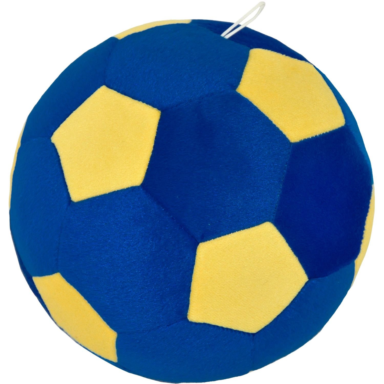 Декоративна подушка Tigres Футбольний м'ячик, синій з жовтим (ПШ-0003) - фото 1