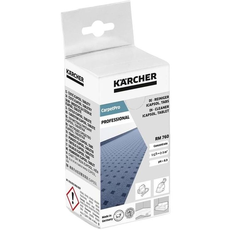 Средство для чистки ковров Karcher RM 760 CarpetPro iCapsol, в таблетках, 16 шт. - фото 1