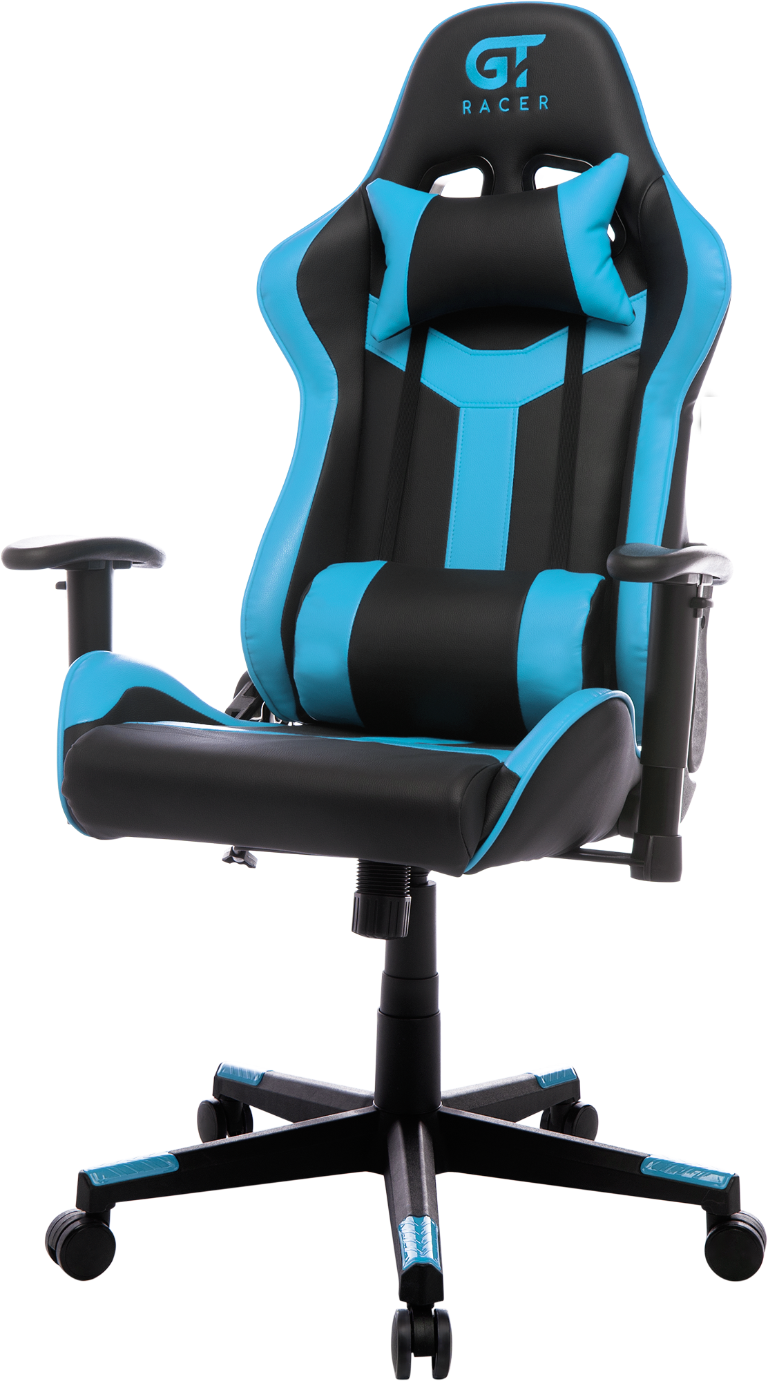 Геймерське крісло GT Racer чорне із синім (X-2527 Black/Blue) - фото 4