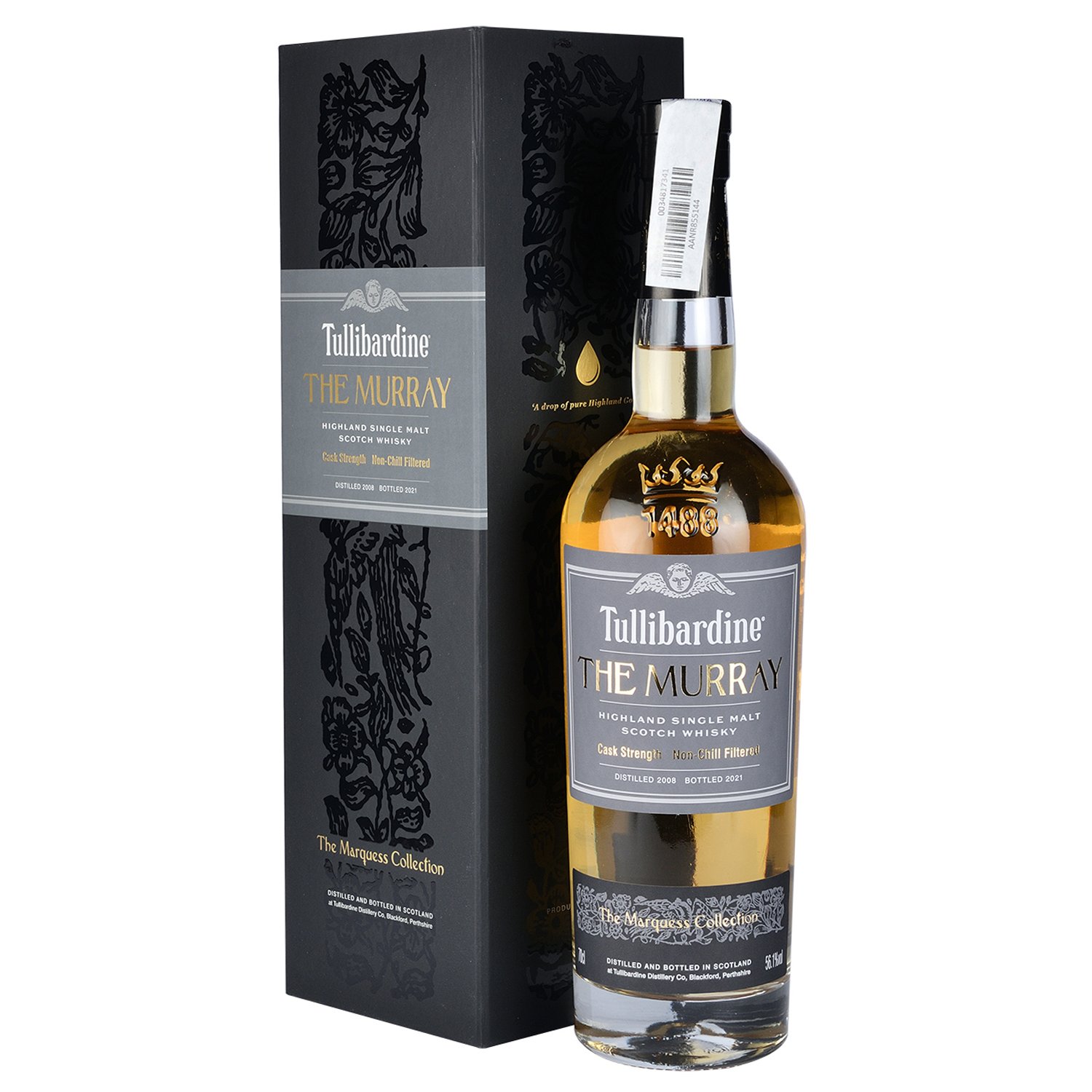 Виски Tullibardine The Murray Single Malt Scotch Whisky 2008 56.1% 0.7 л в подарочной упаковке - фото 1