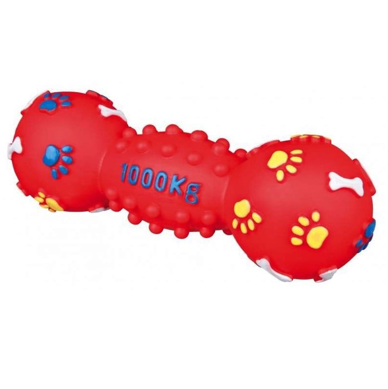 Іграшка для собак Trixie Гантель лапка з пищалкою, 25 см, в асортименті (3363) - фото 2