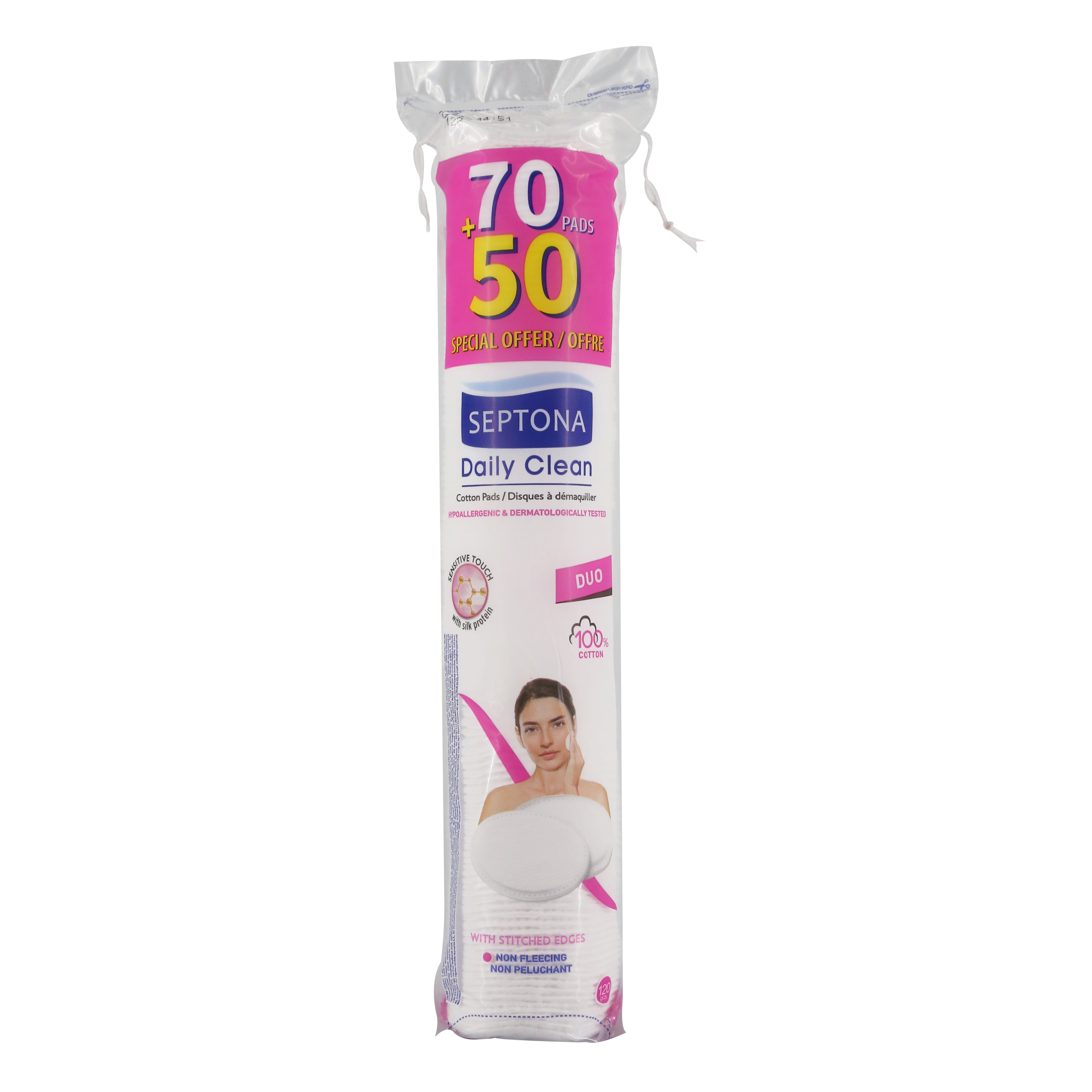 Ватні диски Septona Sensitive Touch DUO, 120 шт. - фото 1