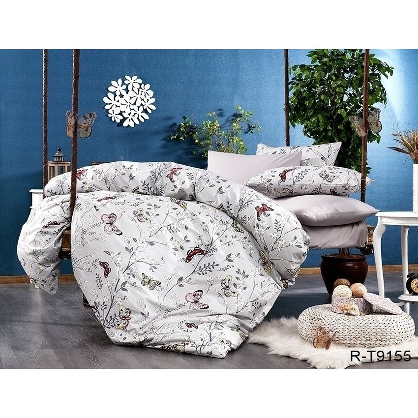 Комплект постельного белья TAG Tekstil с компаньоном Евро 000224269 (R-T9155) - фото 1