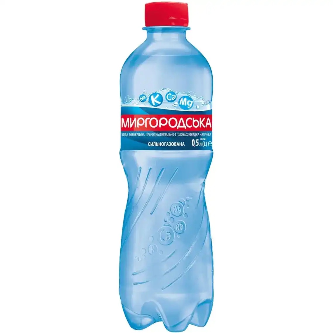 Мінеральна вода Миргородська сильногазована 0.5 л - фото 1