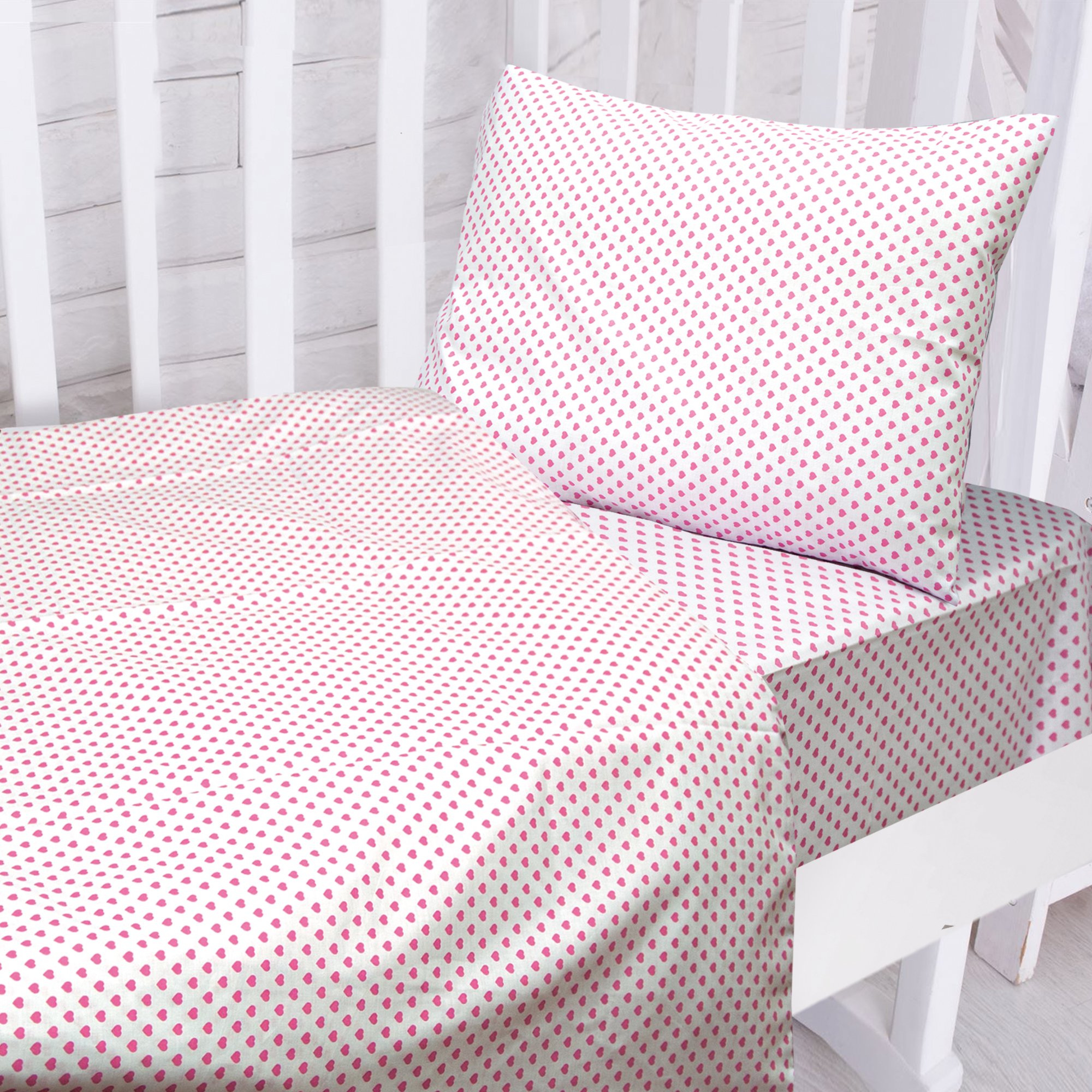 Комплект постельного белья Ярослав, бязь набивная, детский, розовый, 3 единицы (519_pak1304) - фото 1
