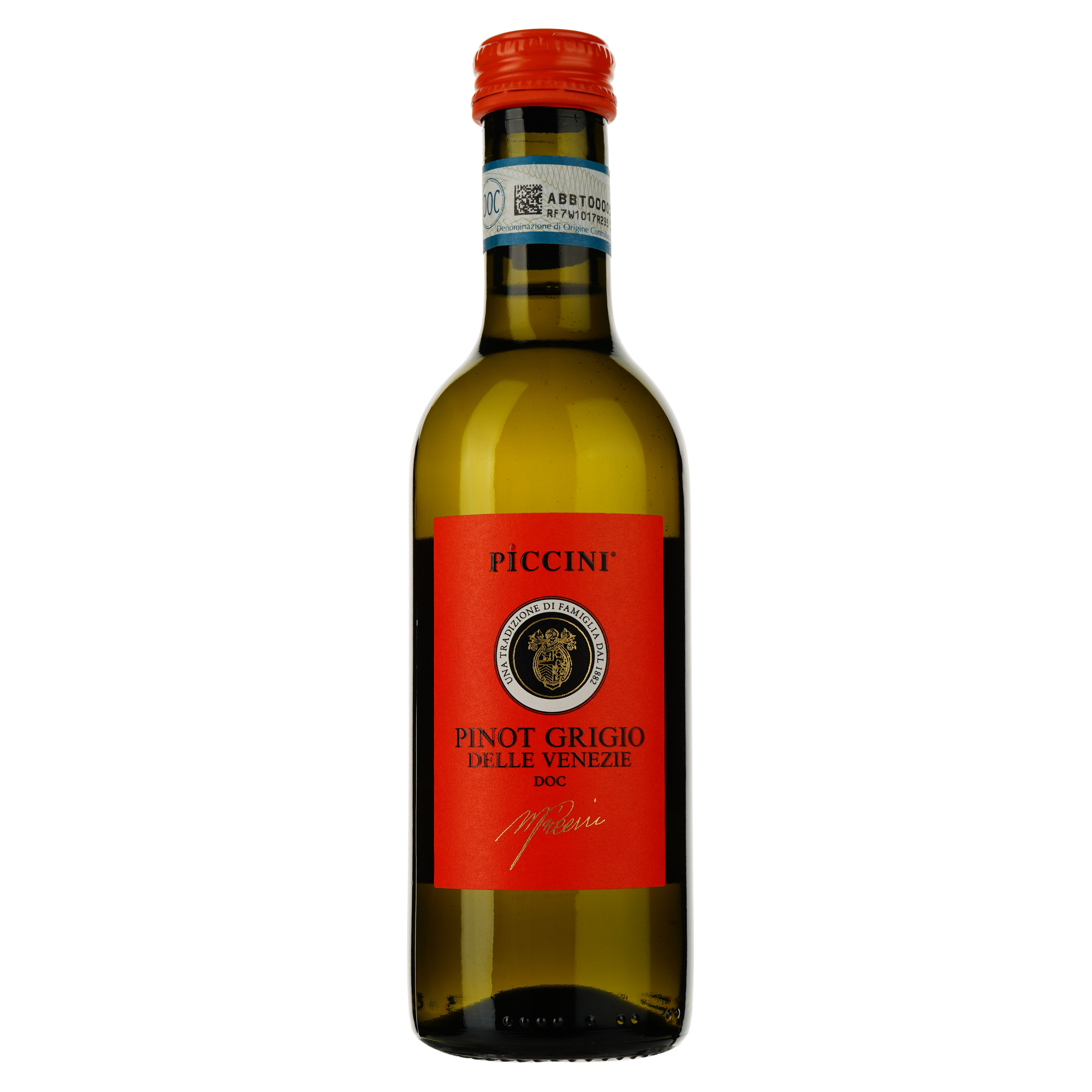 Вино Piccini Pinot Grigio Delle Venezie DOC, біле, сухе, 12% 0,25 л - фото 1