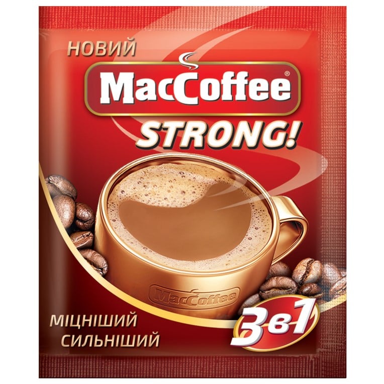 Напиток кофейный MacCoffee Strong 3в1, 16 г (691305) - фото 1