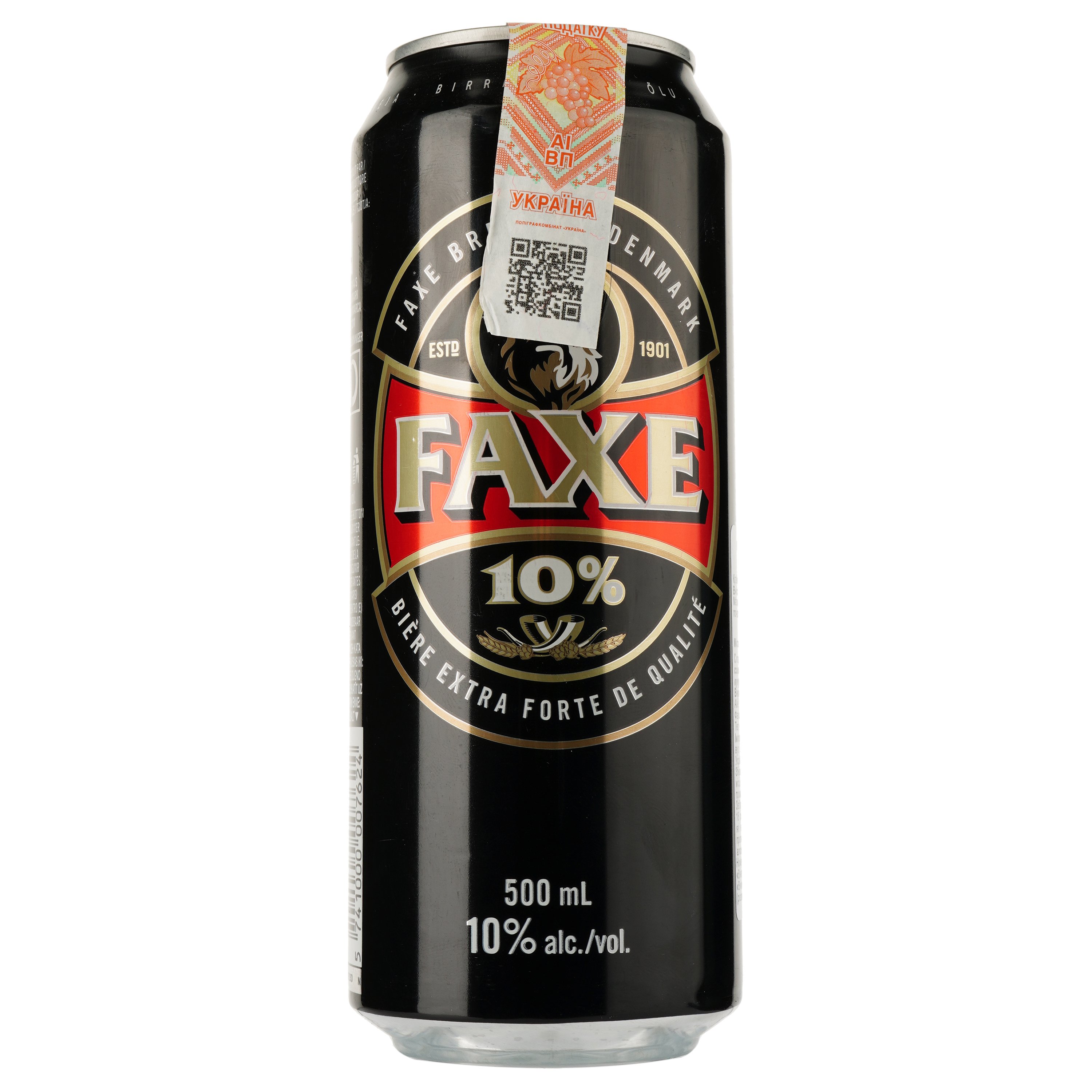 Пиво Faxe Extra Strong, светлое, крепкое, 10%, ж/б, 0,5 л (471069) - фото 2