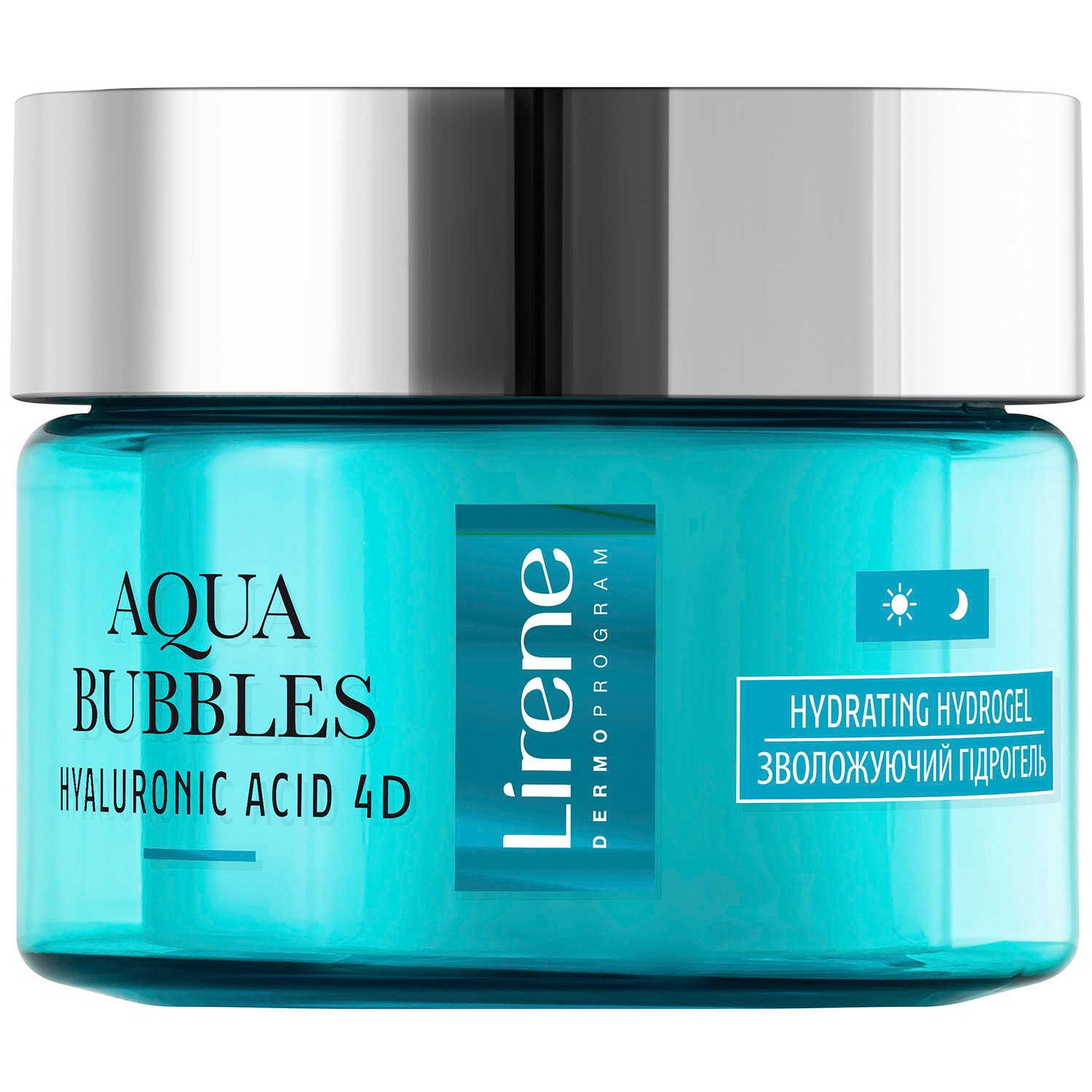 Увлажняющий гидрогель для лица Lirene Aqua Bubbles Hyaluronic Acid 4D Hydrating Hydrogel 50 мл - фото 1