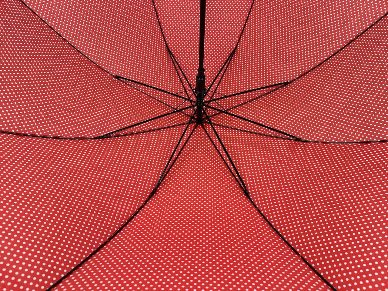 Жіноча парасолька-палиця напівавтомат Swifts 94 см червона - фото 4
