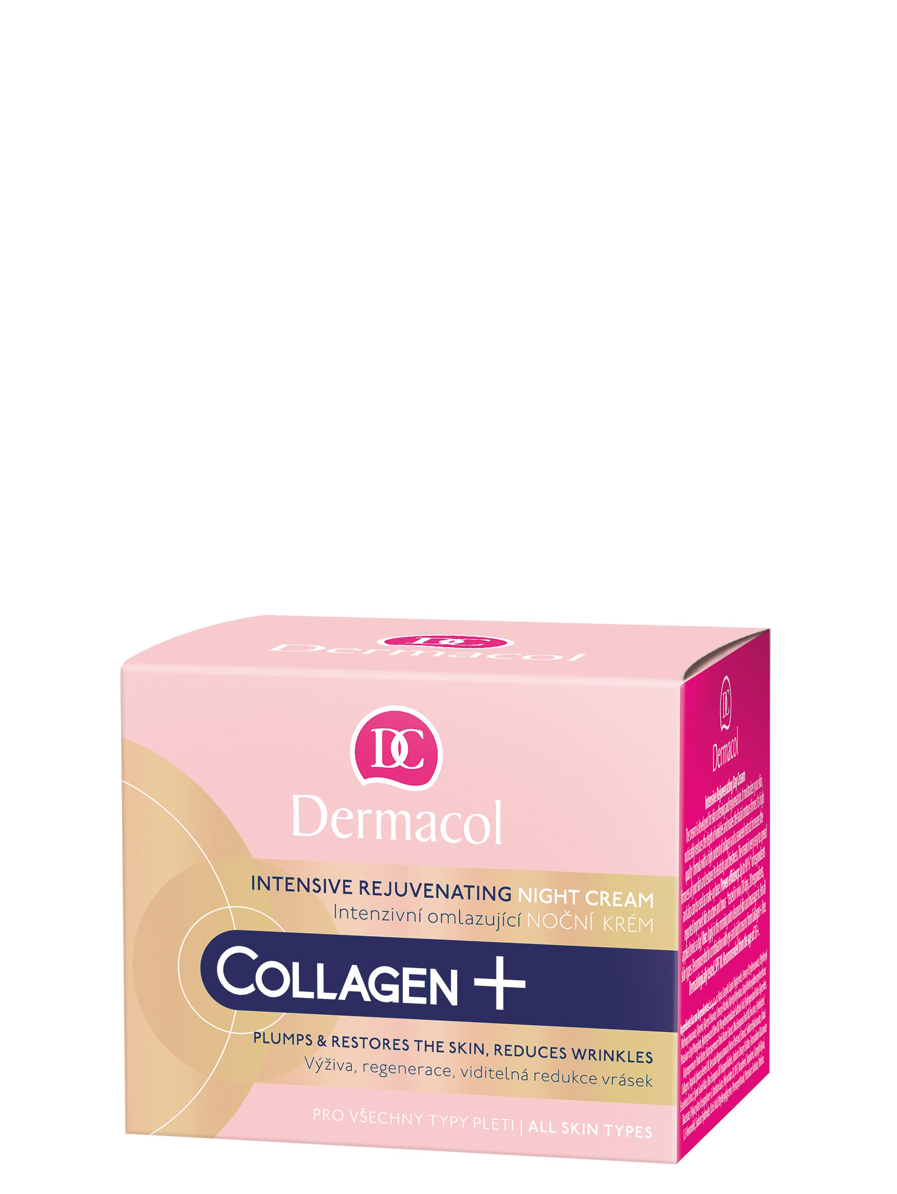 Інтенсивно-омолоджуючий нічний крем для обличчя Dermacol Collagen Plus, 50 мл - фото 1