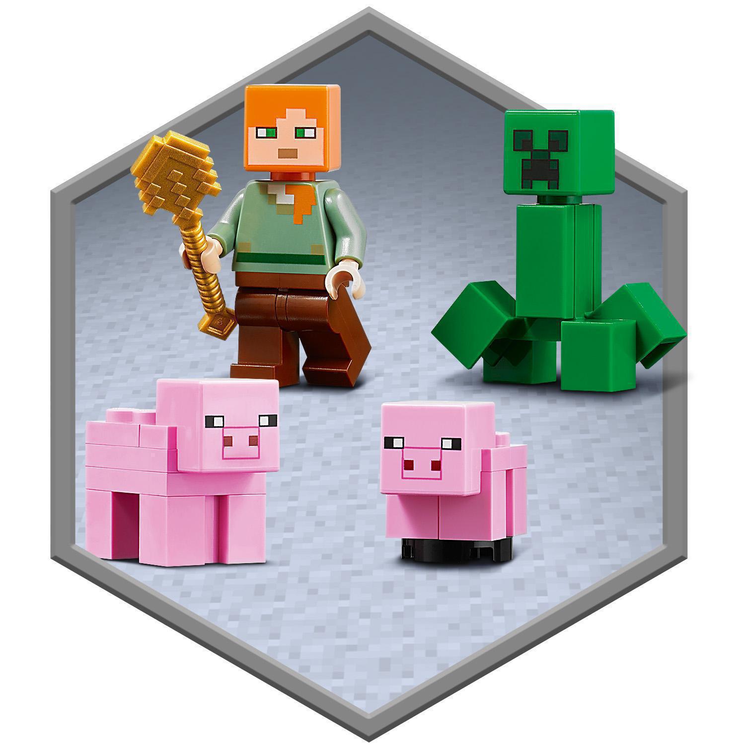 Конструктор LEGO Minecraft Будинок-свиня, 490 деталей (21170) - фото 8