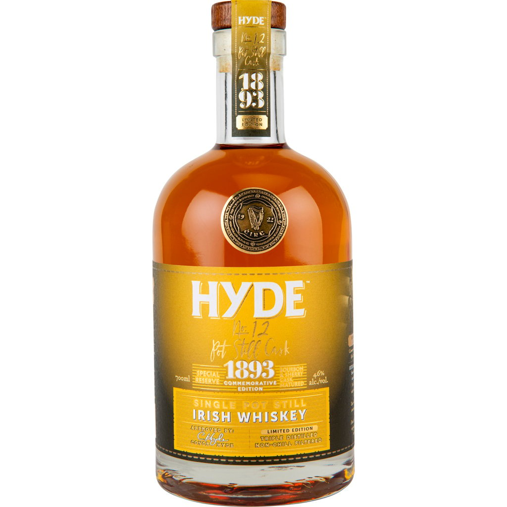 Виски Hyde №12 1893 Single Pot Still Irish Whiskey 46% 0.7 л - фото 1
