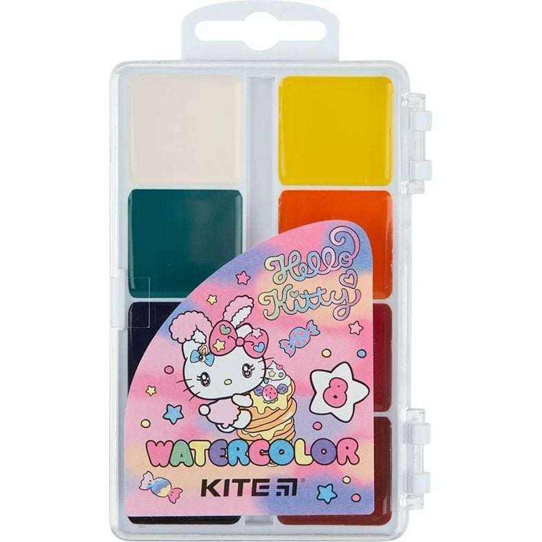 Фарби акварельні Kite Hello Kitty 8 кольорів ( HK23-065) - фото 1