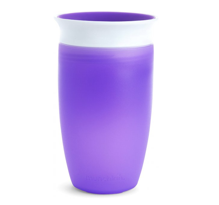 Чашка-непроливайка Munchkin Miracle 360 з кришкою, 296 мл, фіолетовий (051861) - фото 2