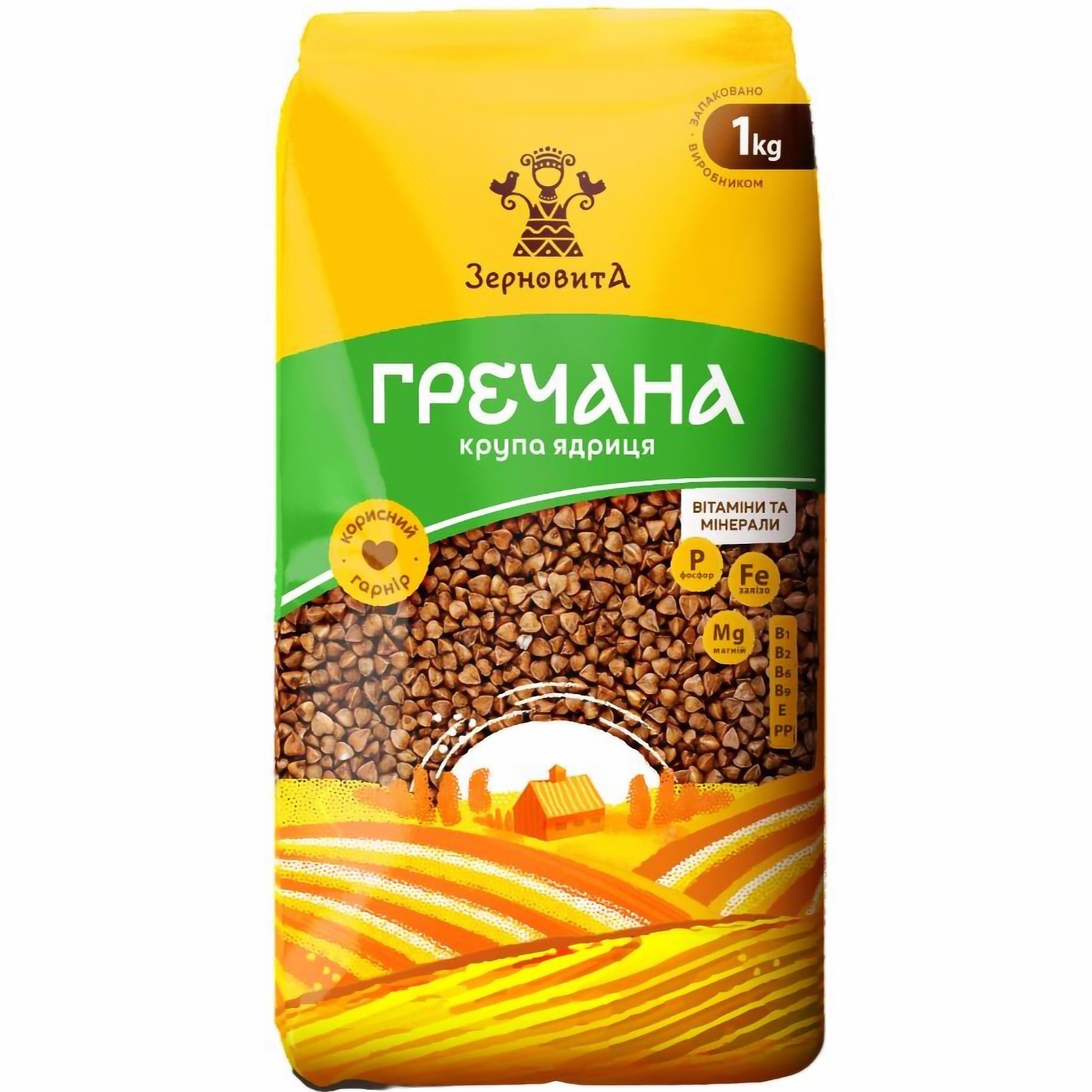 Набір: крупа гречана Зерновита 1 кг + крупа пшенична Козуб продукт швидкорозварювана 500 г - фото 2